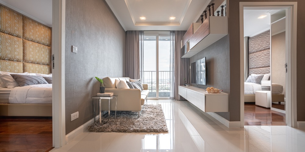 ขายคอนโดสมุทรปราการ สำโรง : Metropolis Samrong | 2 ห้องนอน 1 ห้องน้ำ | ตกแต่งครบ | ชั้น 23