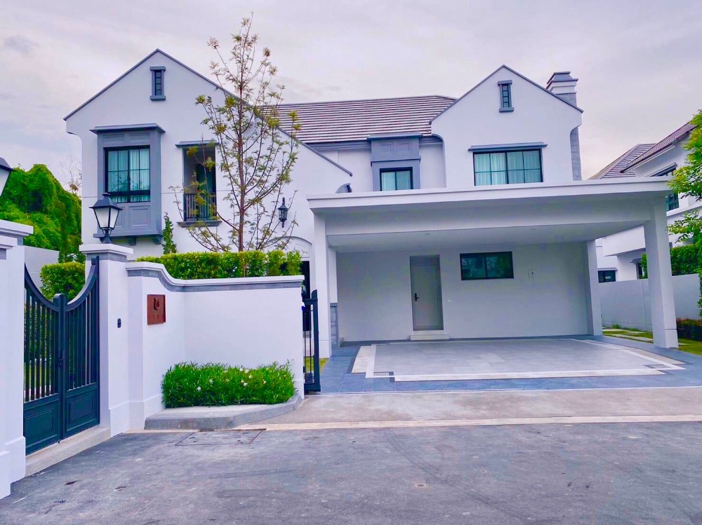 For SaleHousePattanakan, Srinakarin : U74 RENT & SALE Super Luxury New House (newly built with furniture and electrical appliances) NANTAWAN Project ( Rama 9 - New Krungthep Kreetha)