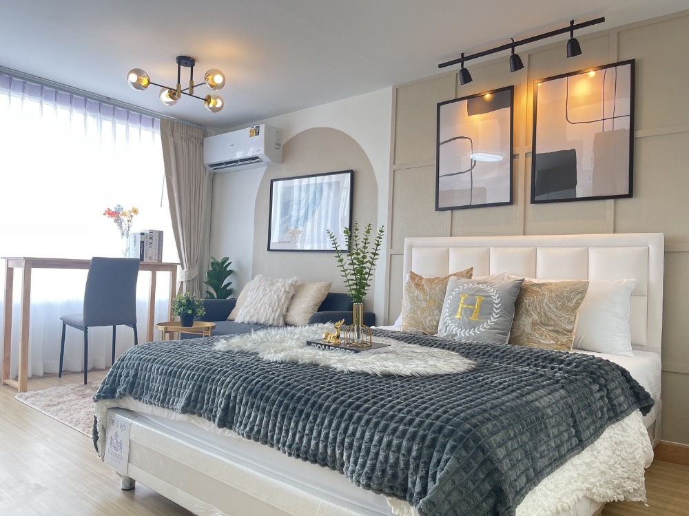 For SaleCondoRatchadapisek, Huaikwang, Suttisan : Condo for sale, Family Ratchada, near MRT Sutthisan. The room is very beautiful (TB095)