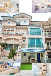 For RentHouseKaset Nawamin,Ladplakao : Liabduanramindra Central Eastville For Rent Luxury Newly Decorated Home 268 sqm. 4storey 4bed 5bath