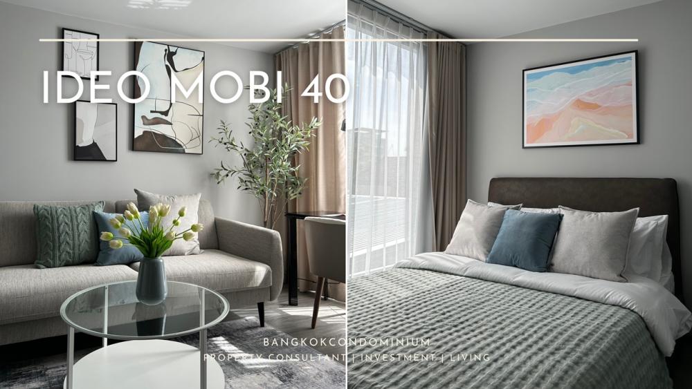 For SaleCondoSukhumvit, Asoke, Thonglor : Ideo Mobi 40 (Private Residence) Low rise1 Bedroom Standard