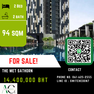 For SaleCondoSathorn, Narathiwat : *For Sale* The Met Sathorn | 2 Bed | 061-625-2555