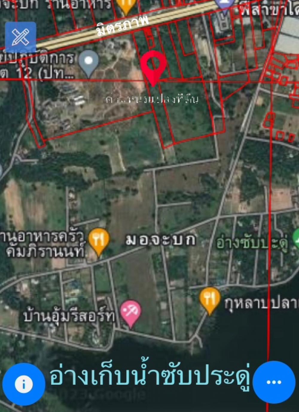 For SaleLandKorat Nakhon Ratchasima : Land for sale next to Mittraphap Road, Sikhio District, near the bypass, view of the reservoir on the most beautiful hill, 15 rai @3.5 million/rai (usually 7 million/rai), call 0909-782-762