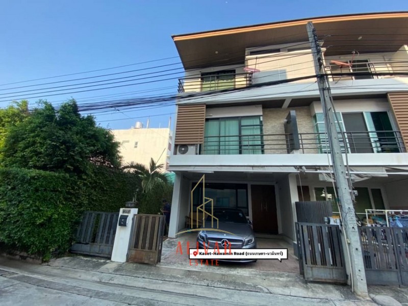 ขายทาวน์เฮ้าส์/ทาวน์โฮมลาดพร้าว101 แฮปปี้แลนด์ : SH090023 ขายทาวน์โฮม 3 ชั้น โครงการ โพธิ์แก้ว เพลส บ้านหลังริม ขนาด 32 ตร.ว. ลาดพร้าว 101