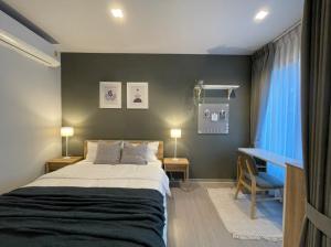 For RentCondoRama9, Petchburi, RCA : ✨ Life Asoke - Rama 9 Condo : 1 Bedroom , 1 Bathroom, 26 sqm. Rental Price 18,000THB/Month ✨