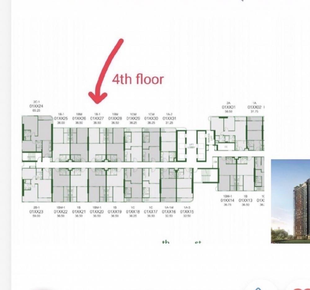 Sale DownCondoLadprao, Central Ladprao : 🔥Sale down payment🔥 THE LINE VIBE (The Line Vibe) cheapest 4.2 million