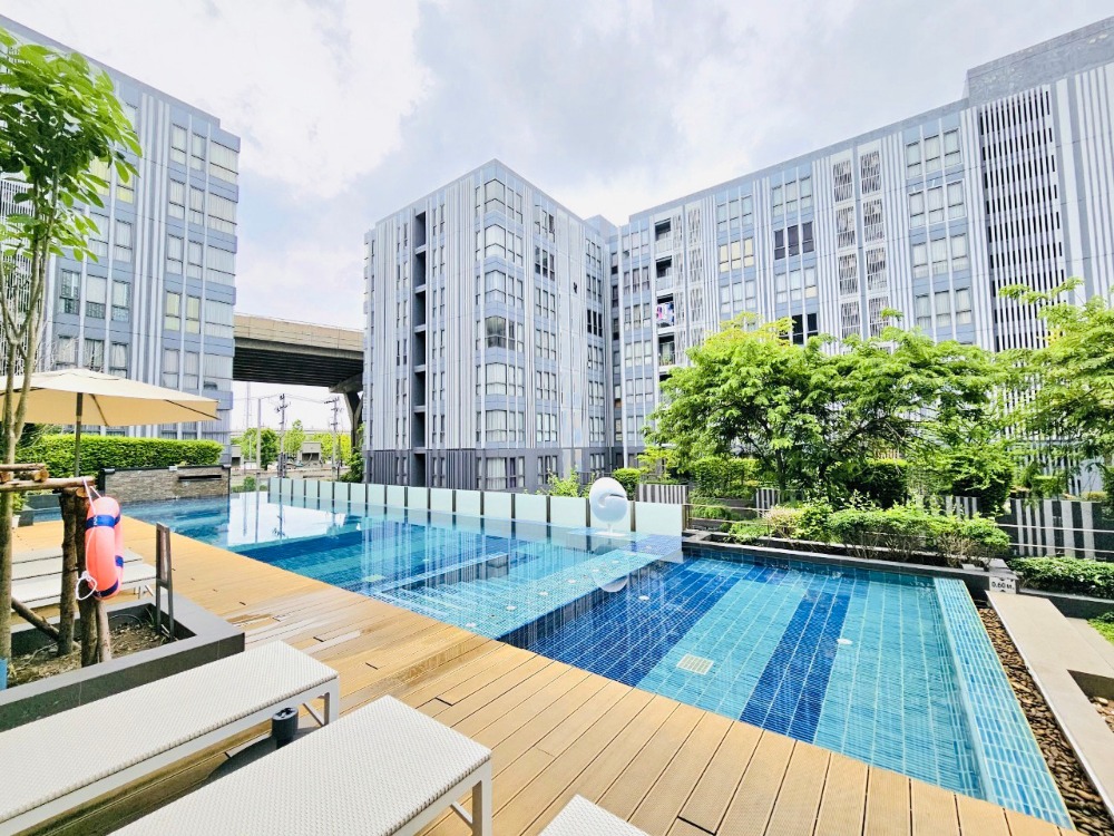 For SaleCondoOnnut, Udomsuk : Condo for sale Moniiq Sukhumvit 64, 2nd floor (pool view room), Building B, size 32 square meters, 1 bedroom, near BTS Punnawithi, next to Sukhumvit Road, Soi 64, Bang Chak Subdistrict, Phra Khanong District, Bangkok