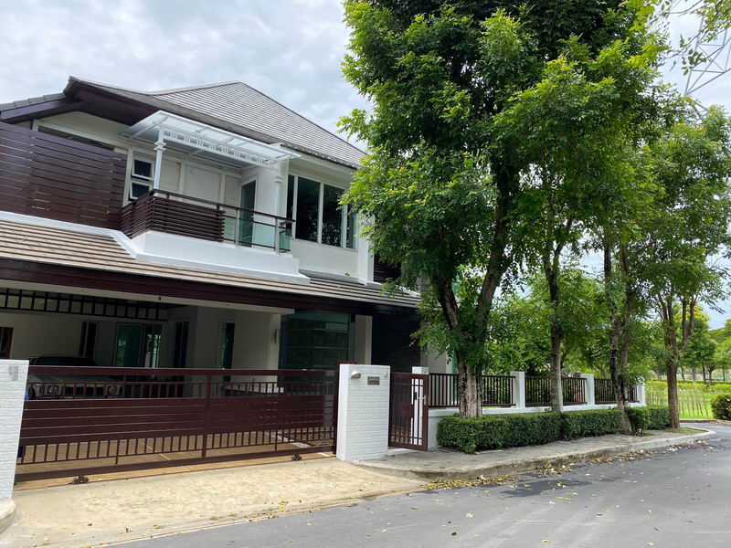 ให้เช่าบ้านลาดกระบัง สุวรรณภูมิ : For Rent Bangkok Single House Blue Lagoon 1 Kanchanaphisek Prawet BRE16659