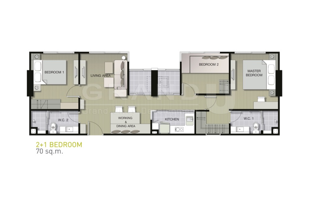 For SaleCondoPattanakan, Srinakarin : 🔥 Best price 🔥 U Delight Residence Phatthanakan-Thonglor, 3 bedrooms, ready to move in, high floor.