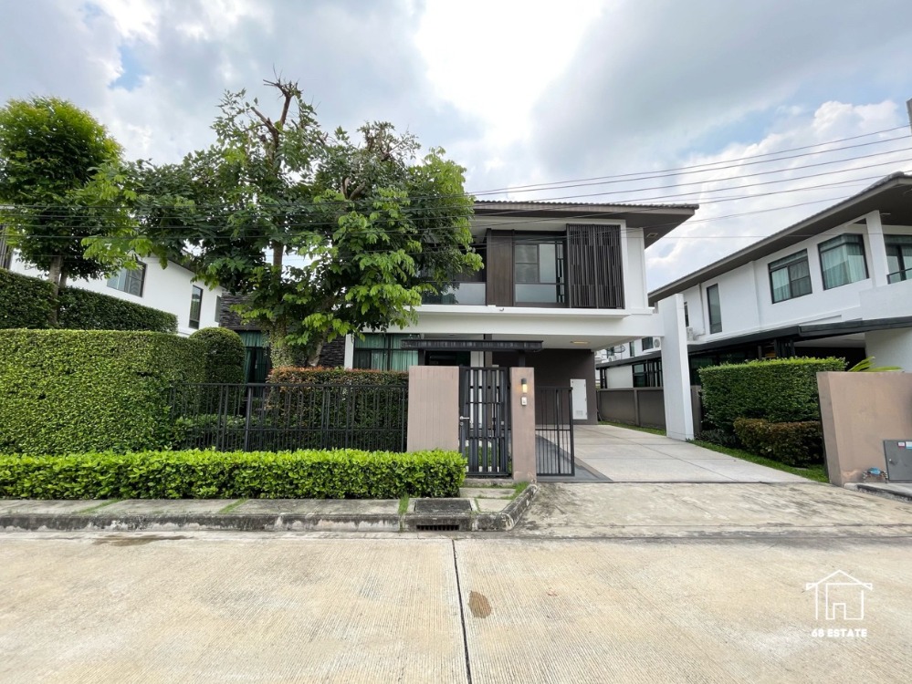 ขายบ้านนวมินทร์ รามอินทรา : บ้านเดี่ยว พร้อมสวนสวย   66 ตรว.  4 ห้องนอน (1 ห้องนอนชั้นล่าง) – (68353) **มัณฑนา เลค วัชรพล** โครงการคุณภาพจากแลนด์&เฮาส์