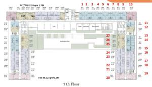 Sale DownCondoRamkhamhaeng, Hua Mak : The owner sells it himself, down payment sale, The Livin Ram, 7th floor, common floor, Studio, walk in, there are 2 rooms.