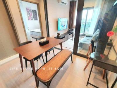 For SaleCondoRama9, Petchburi, RCA : Condo for sale, beautifully decorated room with tenant, Life Asoke Hype: Life Asoke Hype, 35 sq m., beautiful view, high floor, good location, very convenient.