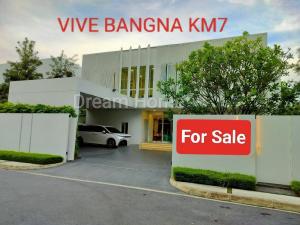 For SaleHouseBangna, Bearing, Lasalle : Single Detached House For Sale, Corner plot, Great Position. Vive Detached House Bangna Km.7