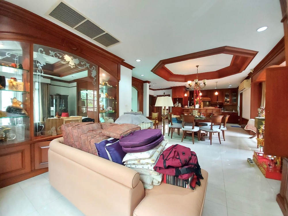For SaleHouseSamut Prakan,Samrong : Land for sales big house 166 sqw teak built-in