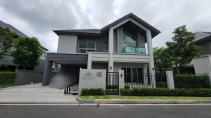 For RentHouseSeri Thai, Ramkhamhaeng Nida : Single house for rent, Bangkok Boulevard Signature ladprao - serithai, fully decorated, never lived in, 4 bedrooms, 4 bathrooms, 1 kitchen, 1 maids room, usable area 315 sq m, size 75 sq m.