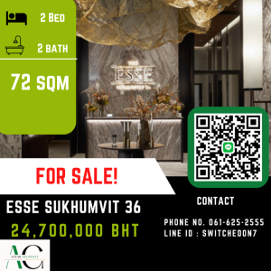 For SaleCondoSukhumvit, Asoke, Thonglor : *BEST DEAL 0m BTS Thonglor* Esse Sukhumvit 36 ​​| 2 Bed | 061-625-2555