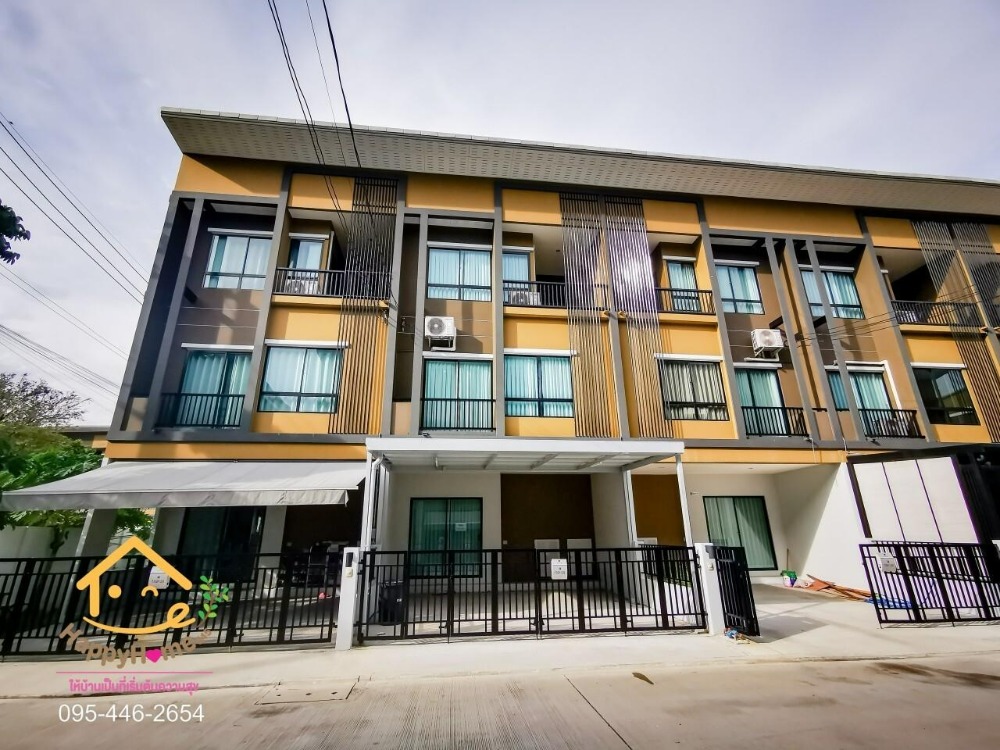 For SaleTownhouseRama5, Ratchapruek, Bangkruai : 🔴For sale, 3-story super townhome, single house function.
