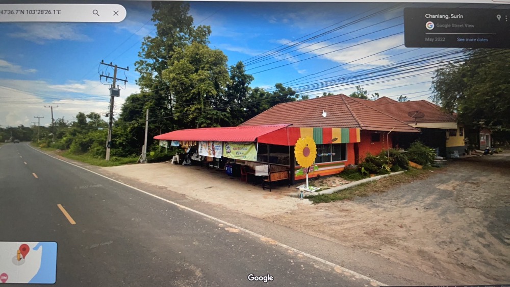 For SaleHouseSurin : Big house for sale, plus a resort and a large mini-mart on 2-0-19 rai of land. Location: Chaniang Subdistrict, Mueang District, Surin Province **Buy and start operating immediately**