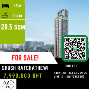 ขายคอนโดราชเทวี พญาไท : *For Sale* SHUSH Ratchathewi | 1 bed Loft | 061-625-2555