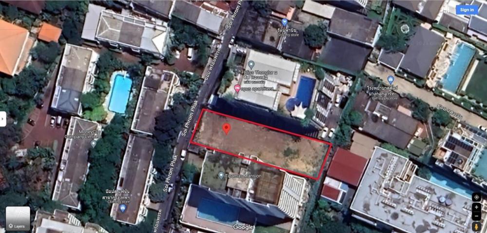 For RentLandSukhumvit, Asoke, Thonglor : Land for rent, Sukhumvit 49, area 2 ngan 19 sq m. (876 sq m.)