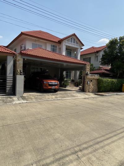 For SaleHousePathum Thani,Rangsit, Thammasat : Single house for sale, Krisada Nakhon Village 42, 159.90 sq m., 67.7 sq m.