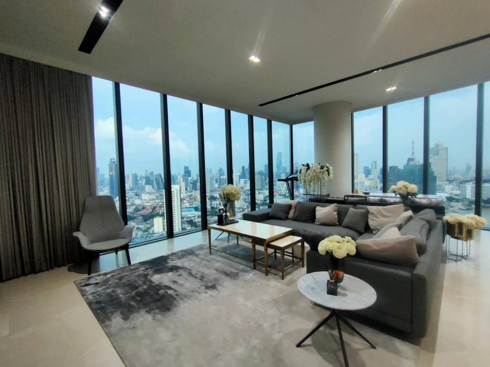 For RentCondoWongwianyai, Charoennakor : Rental : Banyan Tree Residence Riverside Bangkok , 3 Bed 4 Bath , 250 sqm , 28th High floor