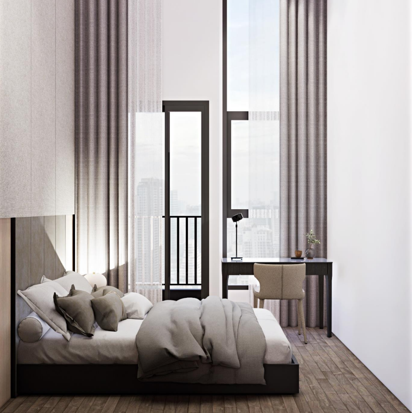 For RentCondoSiam Paragon ,Chulalongkorn,Samyan : Park Origin Chula - Samyan【𝐑𝐄𝐍𝐓】🔥 Duplex 2 bedrooms, Luxury & Modern, bright colors, luxury, near MRT, ready to move on Nov 🔥 Line Id: @hacondo