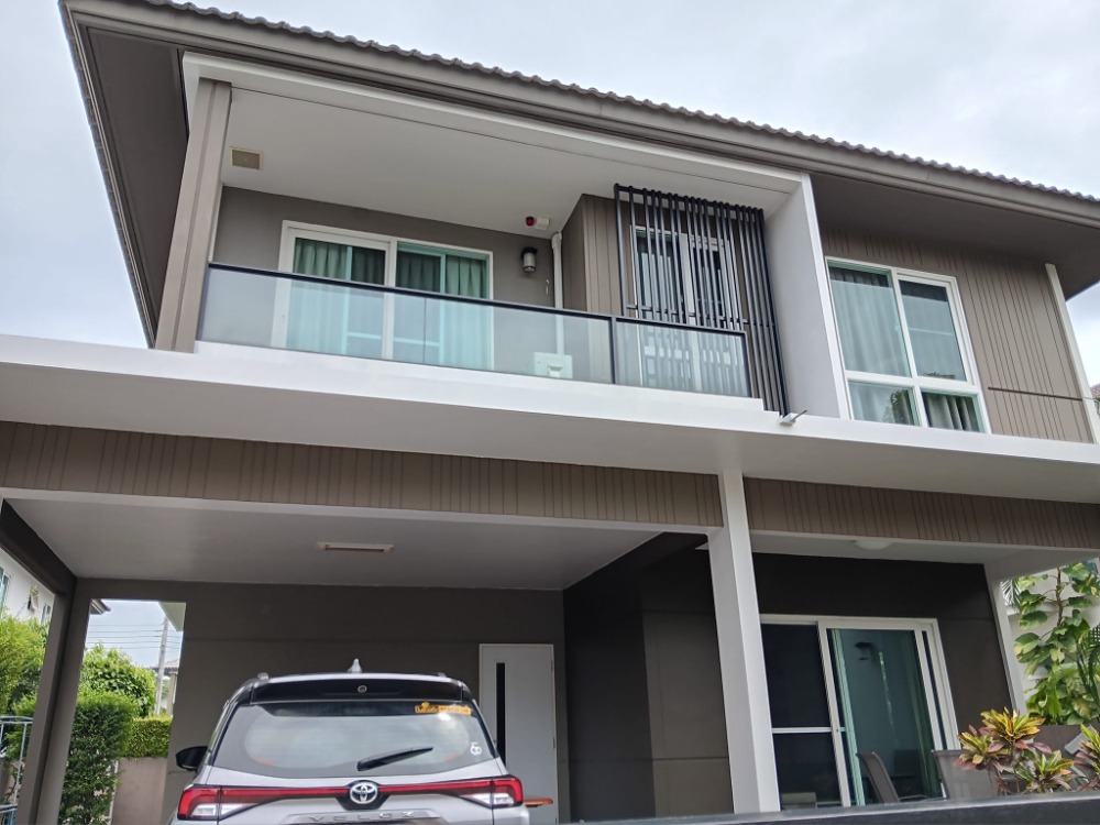 For RentHouseThaphra, Talat Phlu, Wutthakat : Single house for rent, beautifully decorated, air conditioned, fully furnished, 3 bedrooms, 3 bathrooms, rental price 42,000 baht, Kanchanaphisek Road.