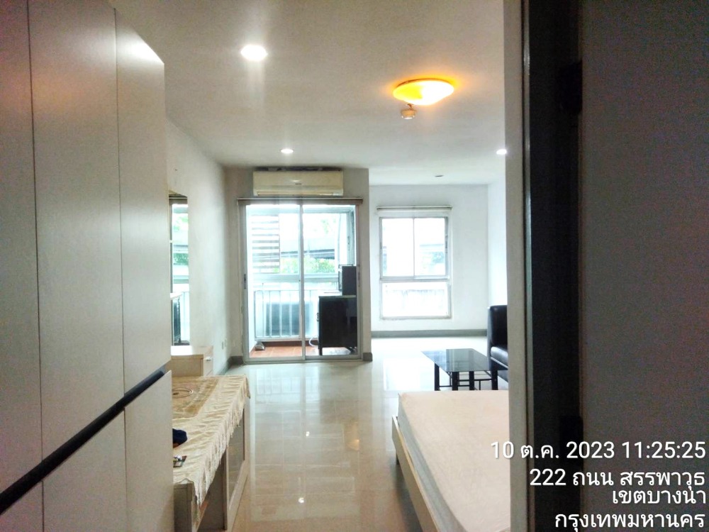 For SaleCondoBangna, Bearing, Lasalle : Condo Regent Bangna, urgent sale, 2 connecting rooms (with connecting door) at the building corner
