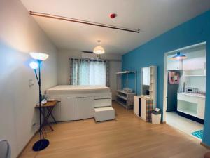 For SaleCondoPinklao, Charansanitwong : Recently painted, has furniture, appliances, UNIO Charan 3 (28 sq m), Building H, 3rd floor, downstairs there is 7-11, near MRT Tha Phra.