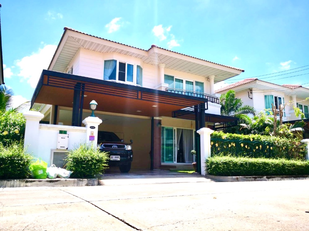 For RentHousePathum Thani,Rangsit, Thammasat : 2-story detached house for rent, complete with furniture and electrical appliances, ready to move in.