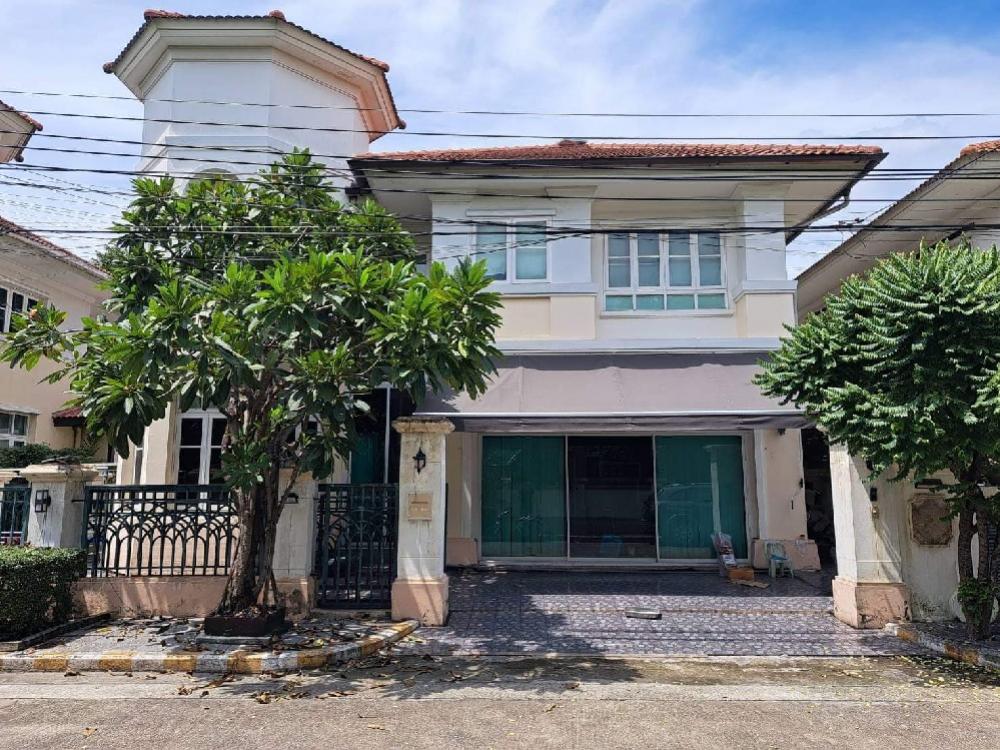 For SaleHouseChaengwatana, Muangthong : Single house for sale, Passorn Village 11, Lak Si District, the back of the house is next to the road along Khlong Pa Pa.