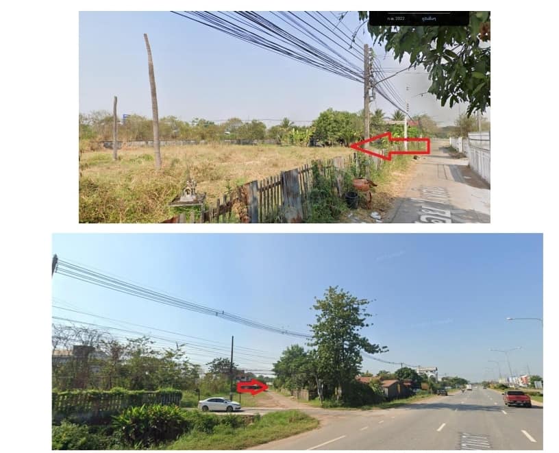 For SaleLandUdon Thani : Land for sale, 2 and a half rai, next to Udon Thani bypass ring road, Nong Samrong intersection, location in the city, only 5 minutes from the government center.