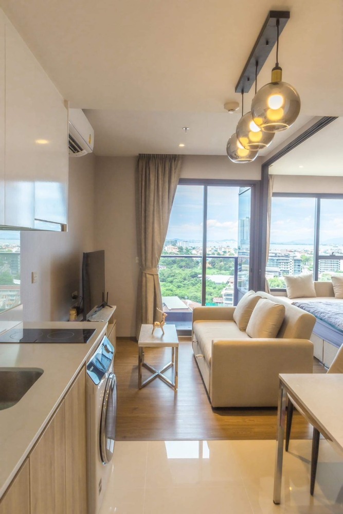 ให้เช่าคอนโดพัทยา บางแสน ชลบุรี สัตหีบ : 🔥 ด่วน 🔥 ให้เช่า"Once Pattaya" [1ฺBed/34.20sqm.] ห้องหัวมุม!! วิวทะเลสวยๆ Fully Furnished หิ้วกระเป๋าเข้าอยู่ได้เลย 💥เพียง 28,000 บ.💥