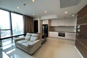 For RentCondoSathorn, Narathiwat : Code C20221201535....The Bangkok Sathorn for rent, 1 bedroom, 1 bathroom , high floor, furnished, ready to move in