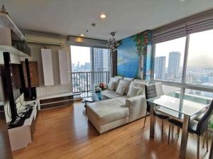 For SaleCondoOnnut, Udomsuk : Condo for sale: The Base77, beautifully decorated room, 36.25 sq m, good view from two sides, corner room, selling cheap.
