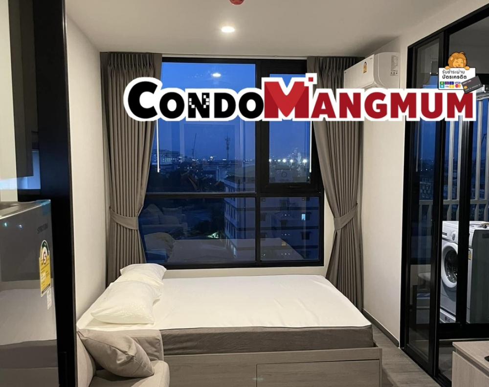 For RentCondoSamut Prakan,Samrong : ✨New room for rent, THE ORIGIN Sukhumvit - E22 STATION wire, complete electrical appliances, beautiful room, never lived in.