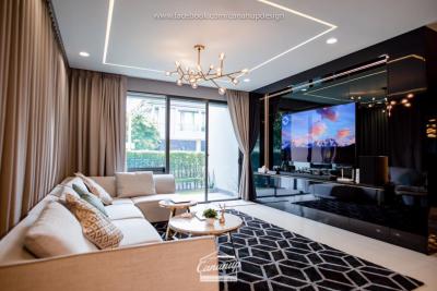 ขายบ้านพัฒนาการ ศรีนครินทร์ : ขายบ้านสวย เศรษฐสิริ กรุงเทพกรีฑา 2 (โครงการใหม่) แปลงติดสวน 82.2 ตรว 4 ห้องนอน