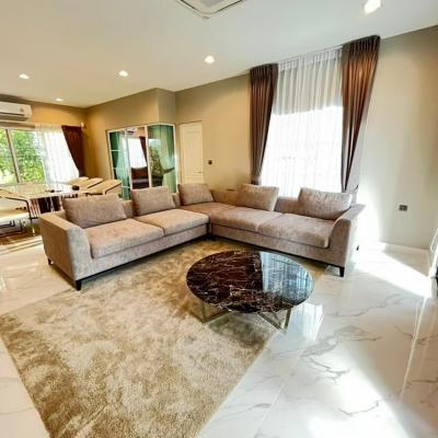 For RentHouseKasetsart, Ratchayothin : House for rent, Nonthawan, Ram Inthra-Phaholyothin 50, 291 sqm, 108 sqw, 4BedR, 4BathR. Beautifully decorated N furnished. Brand new house