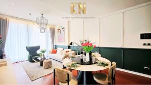 For RentCondoSukhumvit, Asoke, Thonglor : Khun by yoo ready for rent, 2 bedrooms, beautifully decorated, large balcony, room size 83 sq m.