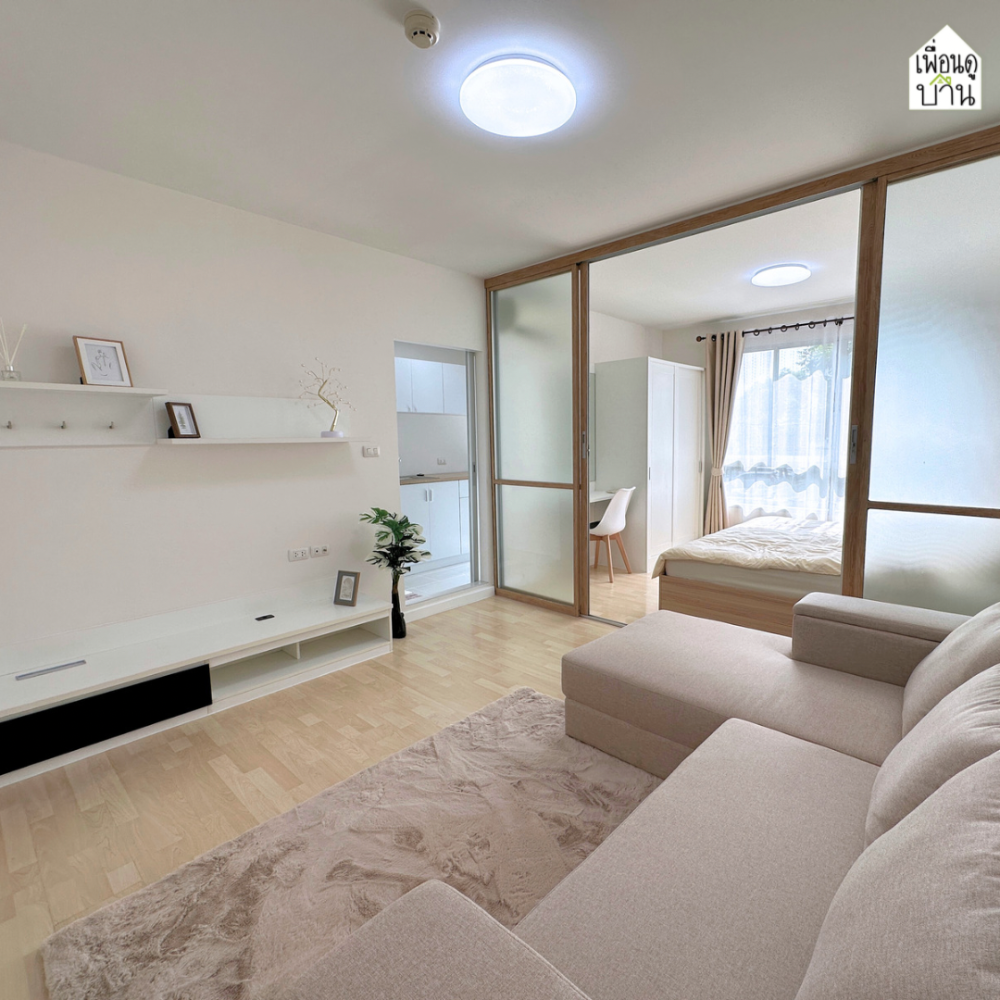 For SaleCondoRamkhamhaeng, Hua Mak : Urgent sale!!! Renovated!! D Condo Ramkhamhaeng 64, convenient travel