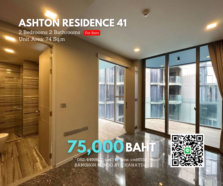 For RentCondoSukhumvit, Asoke, Thonglor : Luxury condo for rent, Phrom Phong-Thonglor!! Ashton residence 41🐶🐱Pet friendly 2 bedrooms📲082-4499822 Prae (project rental-sales department) 💬Line: cnd6556