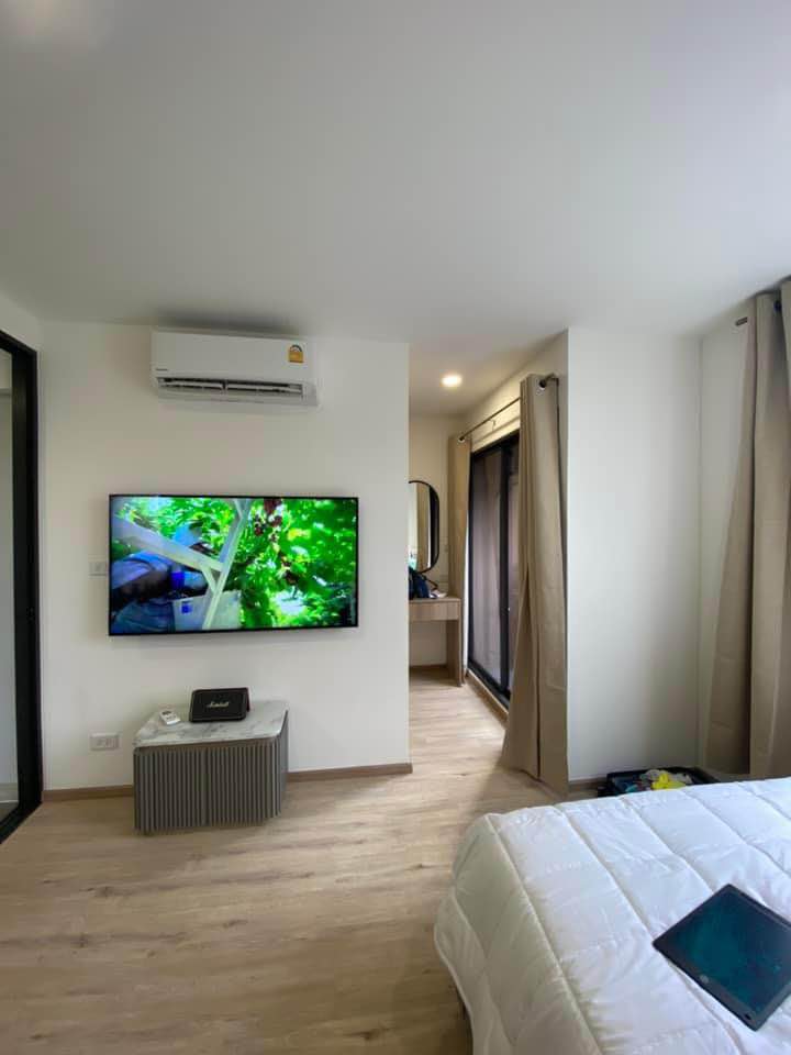 For RentCondoChaengwatana, Muangthong : Condo for rent, 1 bedroom, beautiful room, Oneder Kaset 🔥 near MRT Bang Khen Station 🔥