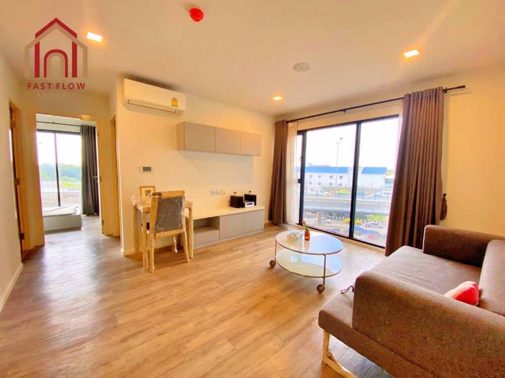 For SaleCondoVipawadee, Don Mueang, Lak Si : Cheap sale, 2 bedrooms, corner room, Condo Modiz Interchange, beautiful, best position in the project, view of the BTS Skytrain, Wat Phra Sri Mahathat - Wat Phra Sri Mahathat