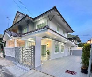 For SaleHouseNonthaburi, Bang Yai, Bangbuathong : Urgent sale, very beautiful house, Pruksa Village 14A, semi-detached house.