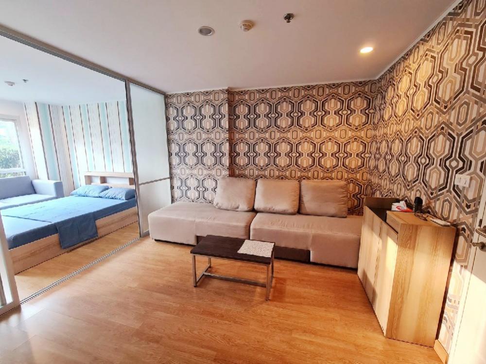For SaleCondoRatchadapisek, Huaikwang, Suttisan : Beautiful condo for sale, next to the UD Line BTS, room 32 sq m, 1st floor, convenient, next to the garden, selling cheapest price 2.3 million.
