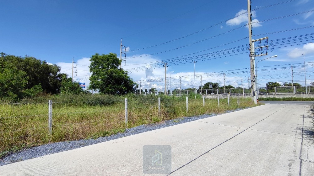 For SaleLandPathum Thani,Rangsit, Thammasat : 2 rai of land, corner plot, Khlong 5, Bueng Kham Proi, Lam Luk Ka, Pathum Thani, next to Lam Luk Ka Expressway Road and the motorway.