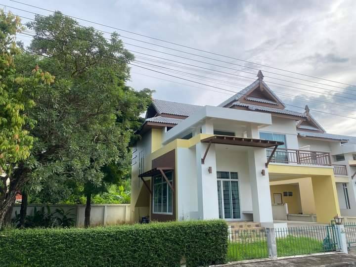 For RentHouseChiang Mai : For rent, 2-story house, Nong Chom Intersection, San Sai, The Greenery Villa Village (Mae Jo)
