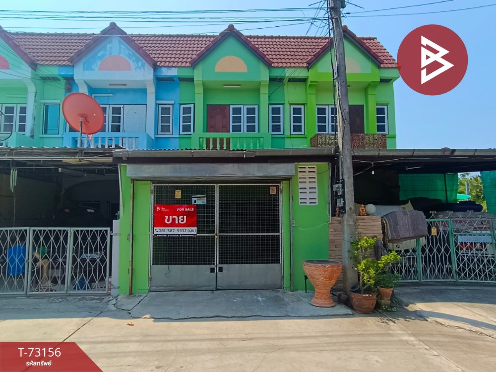 For SaleTownhouseSamut Songkhram : 2-story townhouse for sale, area 20.6 square meters, Lat Yai, Samut Songkhram.