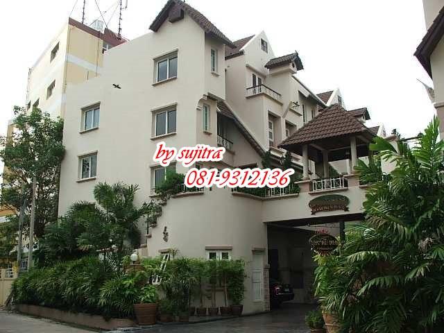 For RentTownhouseLadprao, Central Ladprao : Townhome for rent, 5 floors, 40 sq m, corner room with office room + swimming pool, in Ratchada/Vibhavadi.